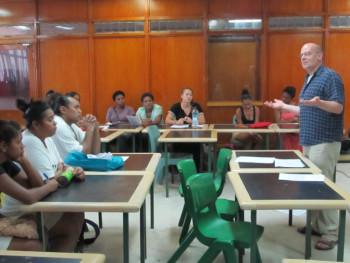 World Communities Director Tom DeTitta with the members of the Fiji Residency