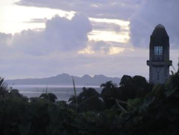 Fijian skyline at a harbor